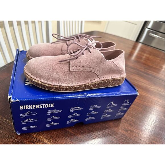 Birkenstock Shoes - Birkenstock Gary Lavender Blush Pink Lace Up Leather Shoe Size 38 or 7